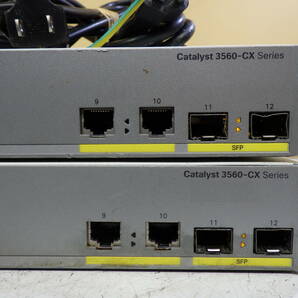 Catalyst 3560-CX WS-C3560CX-8TC-S 8ポートスイッチ まとめて２個 通電確認のみ#RH113の画像3