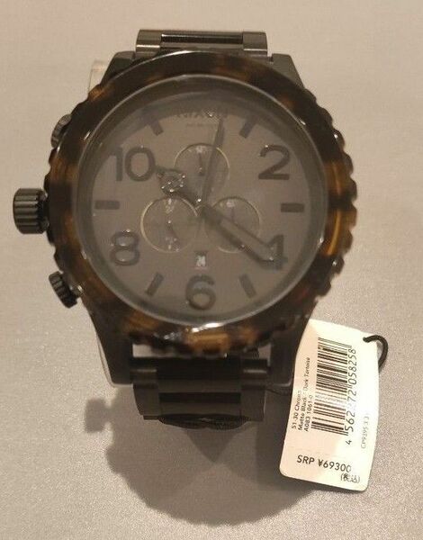 【新品未使用】 腕時計 51-30 クロノ マットブラック ダーク Tortois メンズ ニクソン NIXON
