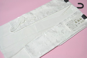 洗える二部式襦袢《バチ衿・半衿・衣紋抜き付》-白Lサイズ