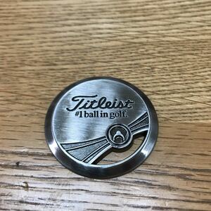 Titlist Golf Ball Marker Metallic Color Course Неиспользуемая доставка предметов включена