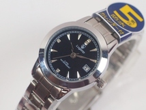 Lugano(ルガノ)レディース腕時計　メタルベルト　日本製ムーブメント　カレンダー表示　5気圧防水_画像4