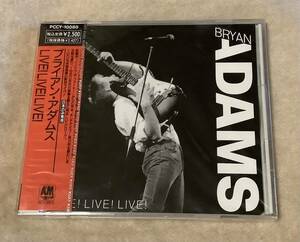 ブライアン・アダムス　Bryan Adams LIVE!LIVE!LIVE! 見本盤　未開封品　中古CD 日本のみ