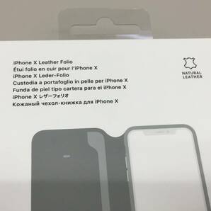 3.送料無料 新品apple 純正正規品 iPhone X ( iPhoneXS )用レザーフォリオウォ レッド ケース - (PRODUCT) RED apple 純正正規品の画像5