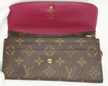 【Louis Vuitton】モノグラム　ポルトフォイユエミリー　フューシャ　M60697　長財布　美品　ルイヴィトン　LV_画像5