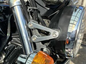 ヘッドライトステー　シルバー　HONDA ホンダ　CB400SF CB1100 CB1100EX CB1300SFなど　モリワキ風