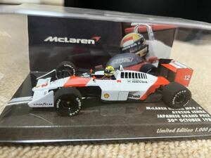 1/43 ユーロスポーツ別注　ミニチャンプス 1988 マクラーレン ホンダ MP4/4 アイルトン セナ 日本GP