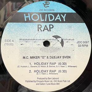 M.C.MikerG & Deejay Sven / Holiday Rap 12inchサイズその他にもプロモーション盤 レア盤 人気レコード 多数出品。