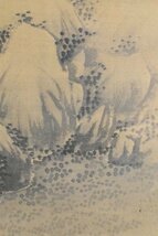 K2942 模写 小田海僊「双鹿図」絹本 合箱 江戸時代後期 南画家 日本画 中国 書画 骨董 掛け軸 掛軸 人が書いたもの 山口の人_画像9