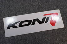 ◎ EUROステッカー KONI コニ 正規品 100mm×34mm 白 ocitys rcitys FSD FET ショックアブソーバー Sport F1 ランボルギーニ マセラティ_画像2