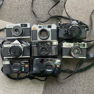 OLYMPUS カメラまとめ 8台 35DC TRIP 35 OM-2 OM-1 35-S OZ70 AFL-S IZM220 コンパクトフィルムカメラ フィルムカメラ ジャンヌ 動作未確認