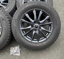 【195/65R15】ダンロップ スタッドレスタイヤ【15×6J インセット43 PCD100 5穴】WAREN W05 アルミホイール４本 プリウス_画像4