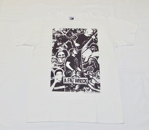 レア 日本限定デザイン 新品未着品 映画「A FAT WRECK :ア・ファットレック」Tシャツ 白 XS Fat wreck chords NOFX Hi-STANDARD ハイスタ