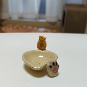 【大幅値下げ】置物 アンティーク インテリア 干支香合 陶磁器 猫 