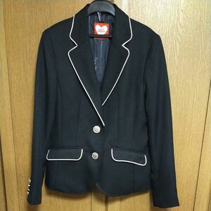 制服 jk REPIPI ARMARIO ブレザー 上着 冬物 女子 学生服 テーラードジャケット ブラック パイピング 入学式