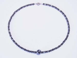  high purity tera hell tsu cut 10mm 4mm× magnetism hema tight 4mm necklace stiff shoulder 