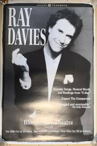 Ray Davies-At The Bloomsbury Thestre London★英 Asgard 1995コンサート・ポスター!!/The Kinks
