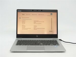 中古　HP　830　G5　Core8世代I7　メモリ4GB　 13型 　BIOSまで表示　ノートパソコン　詳細不明/ジャンク品　送料無料