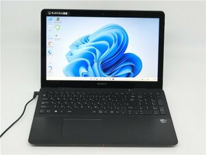 カメラ/中古/15.6型タッチパネル/ノートPC/Win11/新品SSD512/8GB/COREi7　3537U/SONY　SVF15A18CJB　無線WIFI/HDMI/office搭載　送料無料