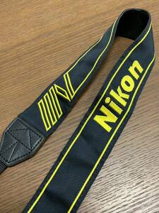 Nikon Nikon strap black yellow embroidery black yellow color beautiful goods camera strap 