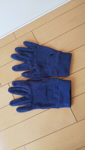 数回使用☆概ね良好☆ノースフェイス☆MICRO FLEECE GLOVE☆THE NORTH FACE☆ユニセックス☆M☆手袋☆定価4400円☆フリース☆ネイビー