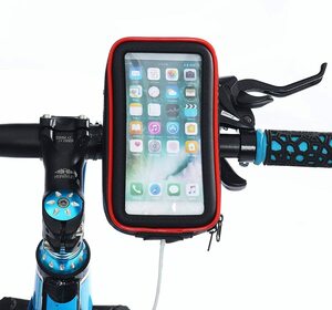 スマホホルダー 自転車 　Lサイズ　バイク 防水 上下左右 角度調節可能 スマホスタンド スマホ ホルダー 携帯ホルダー 　6.5インチまで対応