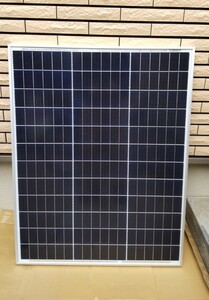 【未使用】単結晶 ソーラーパネル 100w 1枚 太陽光 パネル 発電 DIY ②
