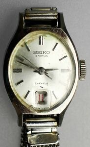 B-856 中古 セイコー SEIKO chorus 23JEWELS 手巻き レディース 2118-7200 女性用 作動品 腕時計 ビンテージ アンティーク