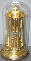 アンティーク 機械式 置時計 黄金色 回転振り子 400DAY MASTER SPECIAL 動作良好 ガラスドーム_画像6