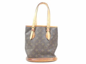 1円スタート 【LOUIS VUITTON ルイヴィトン】 バケットPM M42238 モノグラム ハンドバッグ ヴィンテージ ヌメ革