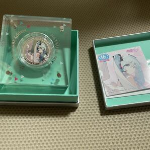 初音ミク Happy 16th Birthday 公式カラー金貨&銀貨セットの画像2