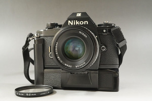 1円~【908】Nikon／ニコン　EM　／LENDS　NIKKOR　50mm　1:1.8　■MOTOR　DRIVE　MD-E