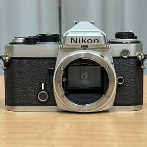 CA81 ジャンク品 Nikon ニコン FE シルバー ボディ フィルムカメラ 通電せずシャッター確認できてません