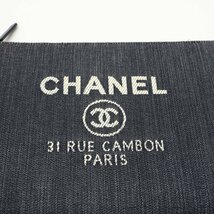 CHANEL　シャネル　ドーヴィル　クラッチバッグ　ポーチ　デニム　インディゴ　カード・シール有り◆mj159_画像4