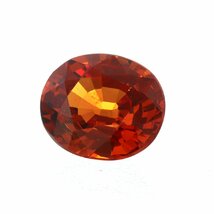 天然 スぺサタイト ガーネット ルース 1.174ct ソーティング付き■NK715_画像1