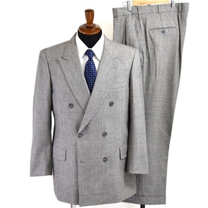 4SB023] Brooks Brothers made in Japan the smallest nappy 6. button double-breasted suit spring autumn unlined in the back gray grey check AB6 L popular brand 338305