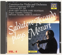 モーツァルト:ヴァイオリンとヴィオラのための協奏交響曲,2つのヴァイオリンのためのコンチェルトーネ　アッカルド(弾き振り)/プラハ室内管_画像1