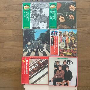 Beatles LP レコード 帯付 ビートルズ 非売品 BOX 付き 5枚 セット まとめ 1962-1966 他 szpz