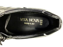 ヴィタノーヴァ VITA NOVA 05-6967 BLACK/c 23.0cm 軽量ソール使用 サイドファスナーデザイン コンフォートスニーカー_画像7