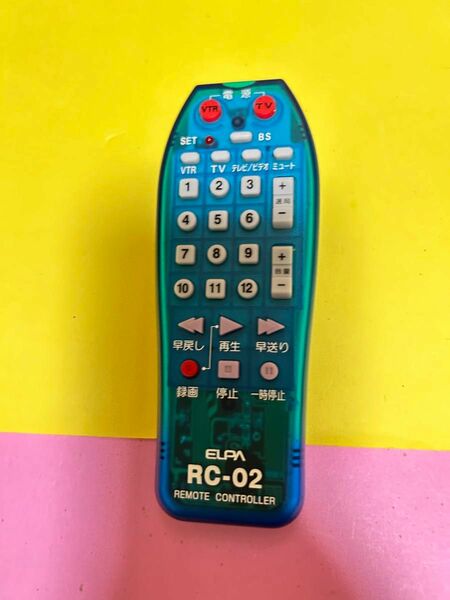 エルパ　テレビ ビデオ　よくばリモコン　RC-01/RC-02