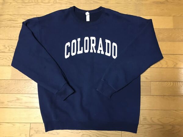 NCAA COLORADO BUFFALOES MEN’S CREWNECK size-L(着丈67身幅59) 中古 送料無料 NCNR