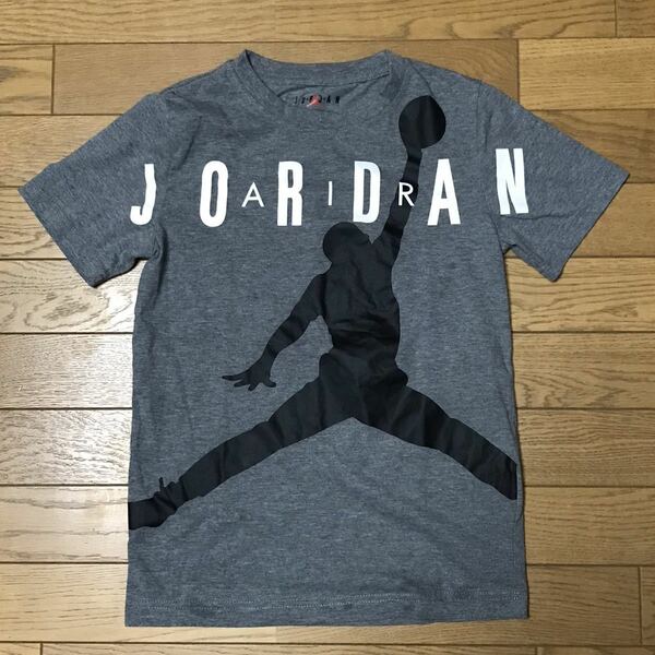 AIR JORDAN KID’S SHORT SLEEVE T-SHIRTS size-M/132-147cm(着丈56身幅40) 中古(美品) 送料無料 NCNR