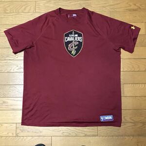 NBA CLEVELAND CAVALIERS MEN’S SHORT SLEEVE T-SHIRTS (UNDER ARMOUR) size-L(着丈73身幅60) 中古 送料無料 NCNR