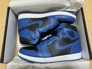 美品 Nike Air Jordan 1 Retro High OG Dark Marina Blueナイキ エアジョーダン 1 レトロ ハイ ダークマリーナブルー 28.5cm シカゴ TRAVIS