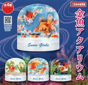 #-0 { prompt decision } Gacha Gacha . present ground head office dream shop goldfish aquarium snow dome ( all 4 kind set )