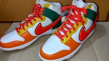 1円スタート　中古美品　箱なし　NIKE　DUNK HIGH RETRO UNIVERSITY　ナイキ ダンク ハイ レトロ ユニバーシティー　DR8805-100　27.0cm_画像1