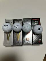 スリクソン Z star タイトリスト PRO V1X ブリヂストン TOUR B X 合計1ダース　お試しスリーブ ツアーB ゴルフボールTitleist _画像2