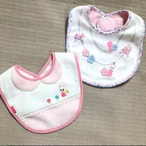 ミキハウス　女の子スタイ　二枚セット　新品