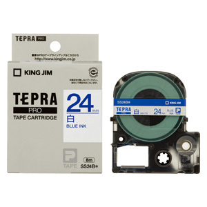 4971660760251 PRO tape cartridge * white label office equipment label lighter Tepra tape King Jim SS24B