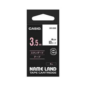 4971850139300 ネームランドテープ3．5ｍｍ白／黒文字 オフィス機器 ラベルライター ネームランドテープ カシオ XR-3WE