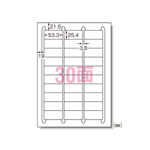 4906186312776 マルチプリンタラベルＡ4判30面 ＰＣ関連用品 ＯＡ用紙 プリンタラベル（マルチプリンタ用） エーワン 31277